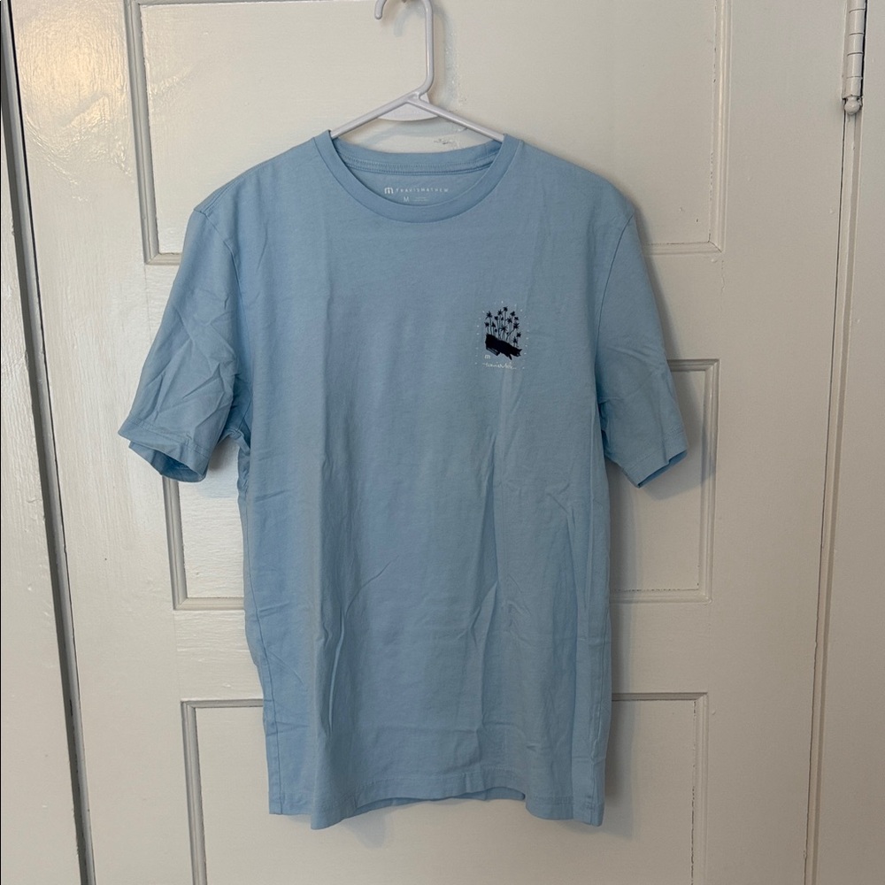 Travis Mathew Sky Blue Tee with Graphic